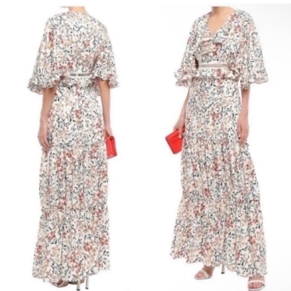 Sachin + Babi Dresses & Skirts - NWT Sachin + Babi Norma Floral Ruffle Maxi Gown